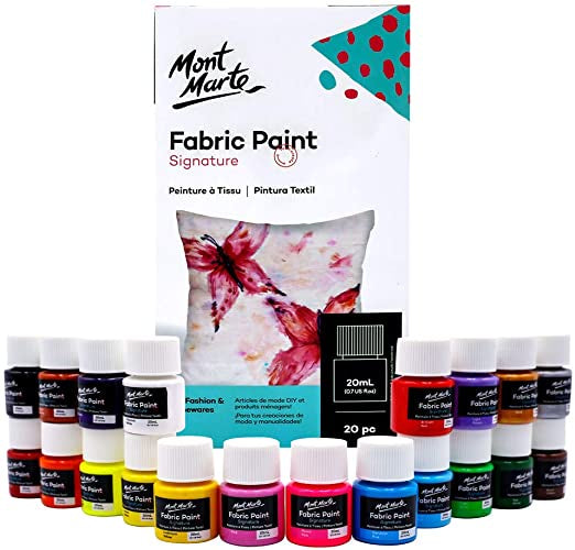 Fabric Paint Set 20pc x 20ml