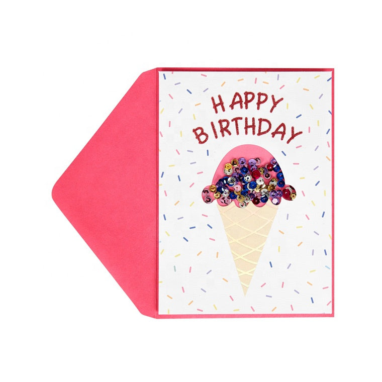 Card - Happy birthday ice-cream