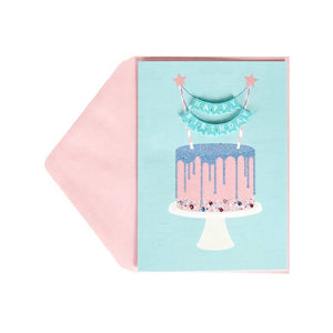 Card - happy birthday banner