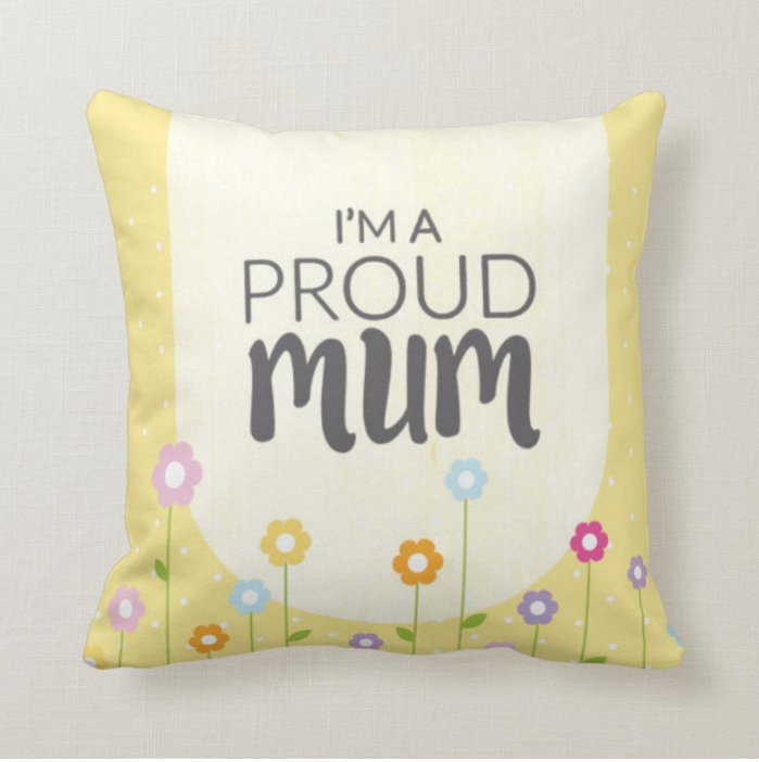 Pillow Case Mum/ أم فخوره