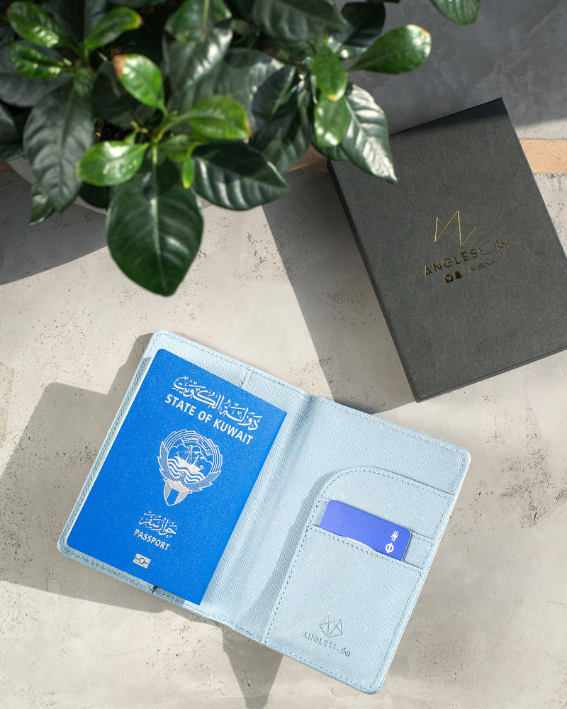 Passport Cover - light blue