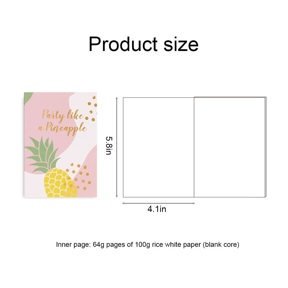 Pineapple blank notebook