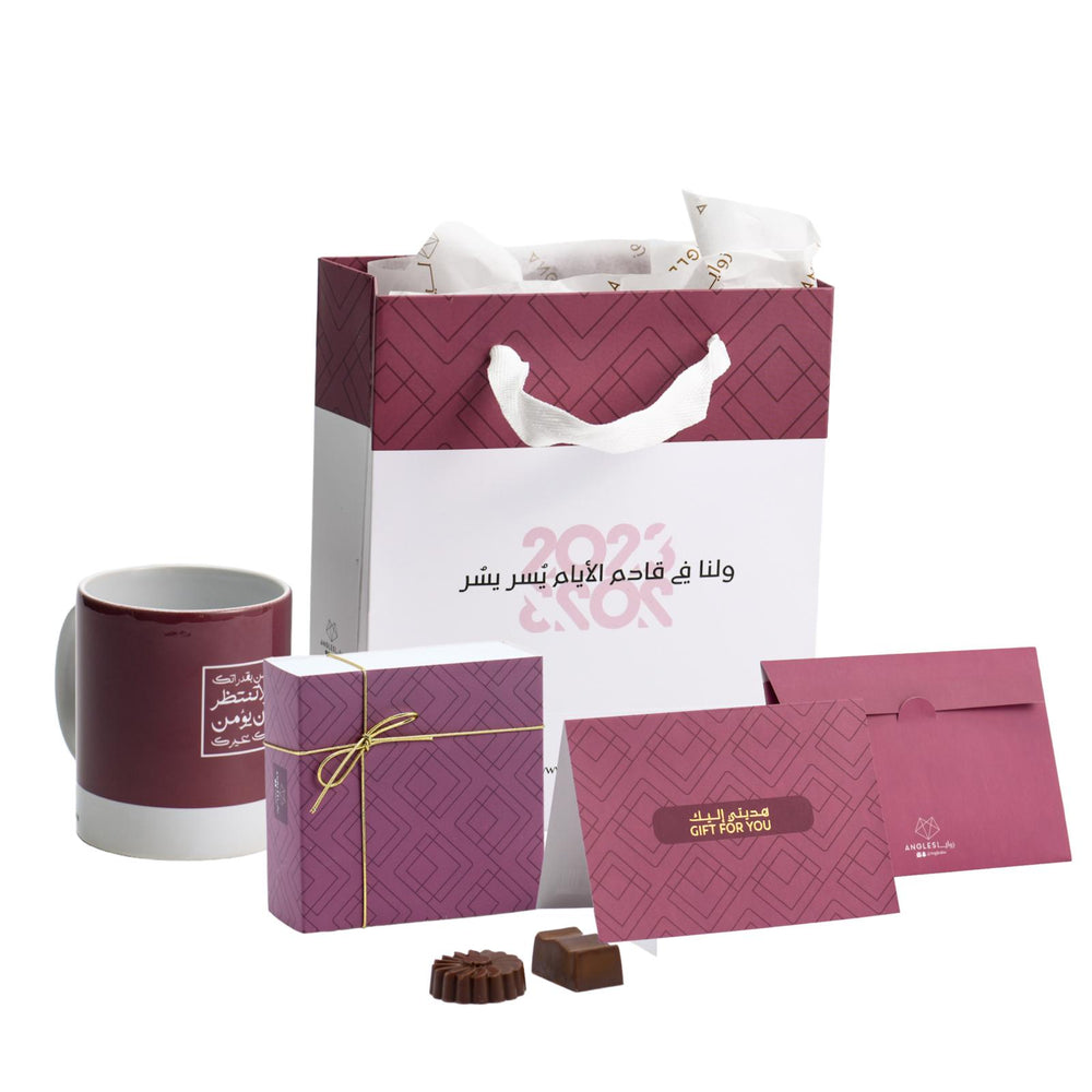 Gift Choco w/Mug Red/ تنسيق هدية