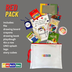Red Pack activity Set / مغلف انشطة للطفل
