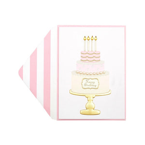 Card - happy birthday cake
