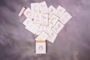 Milestone Cards Girl / بطاقات ذكرى المولودة