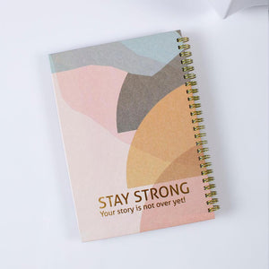A5 Notebook colorful / stay strong