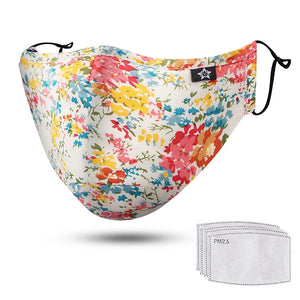 
            
                Load image into Gallery viewer, Cotton face mask / floral
            
        