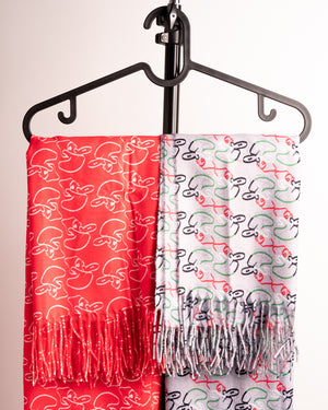 cashmere scarf red / شال كشميري وطني