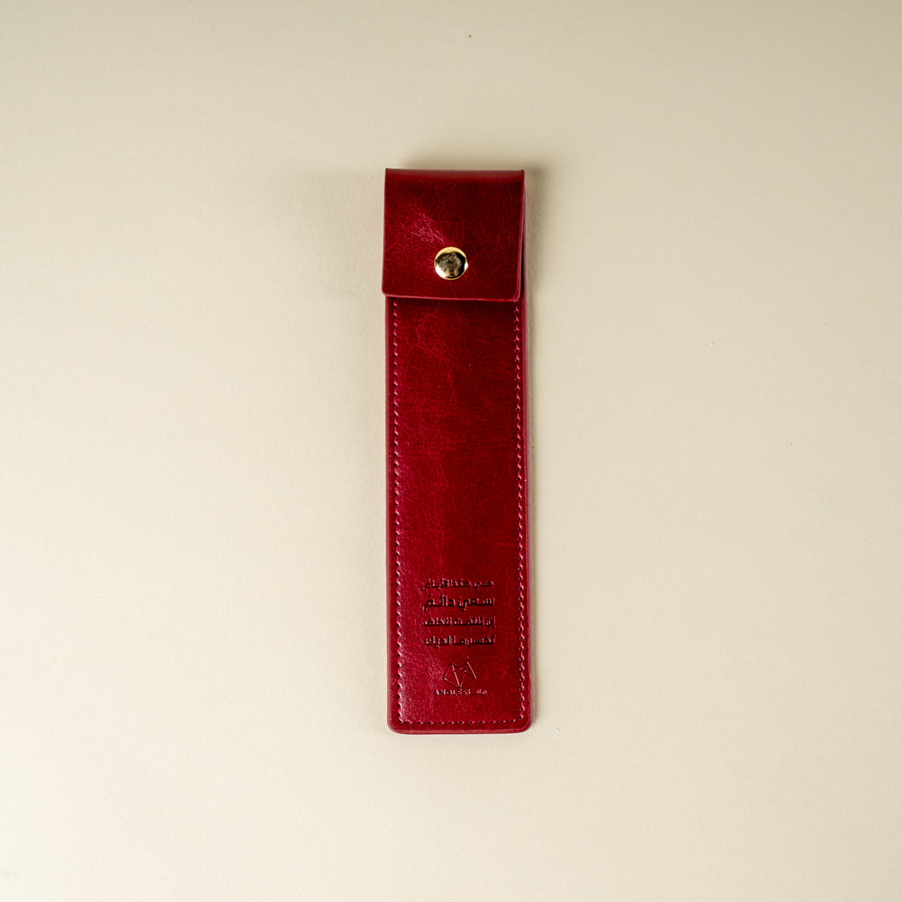 
            
                Load image into Gallery viewer, Leather bookmark Red / فاصل مقلمة
            
        