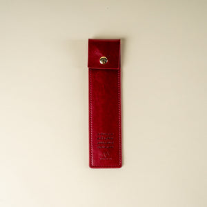 Leather bookmark Red / فاصل مقلمة