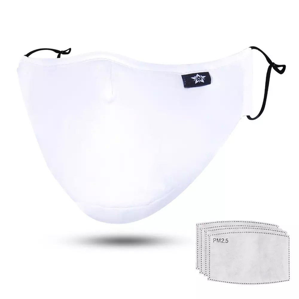 
            
                Load image into Gallery viewer, Cotton face mask / White
            
        